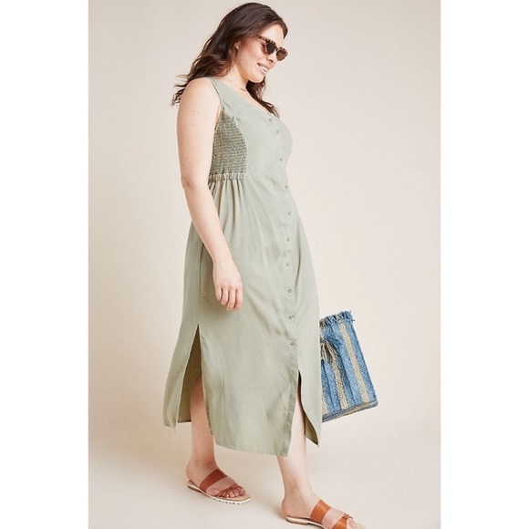 Anthropologie Dresses & Skirts - Cloth & Stone green lightweight maxi
